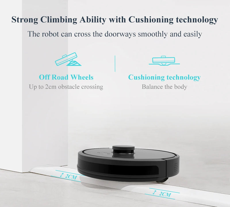 Aspirador de pó robô ABIR X8, Laser Lidar, Sucção 6500pa, Mapa multi-piso, Lâmpada UV, TOF Wisdom, Área restrita de APP, Mop doméstico inteligente