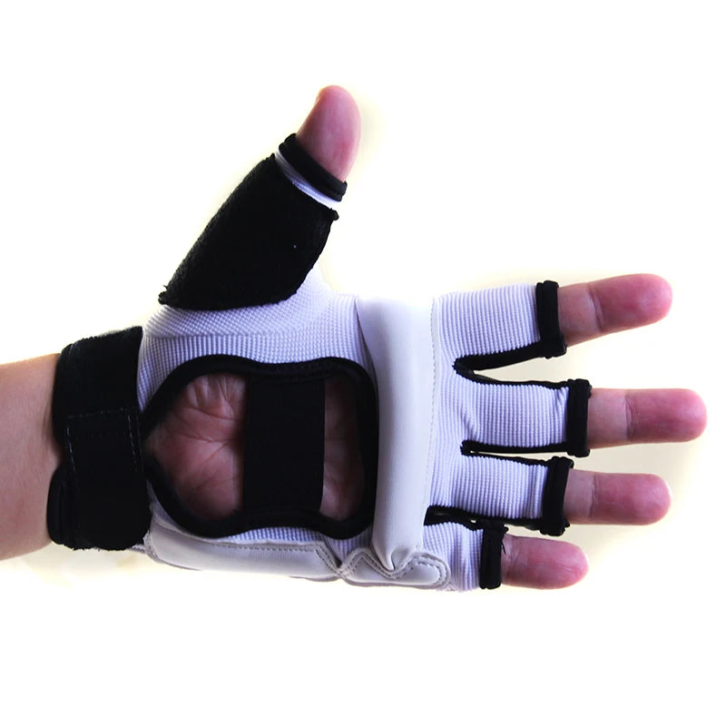 Luvas de boxe meio dedo adultos boxe luta crianças saco de areia treinamento mma sanda karatê muay thai fitness taekwondo protetor