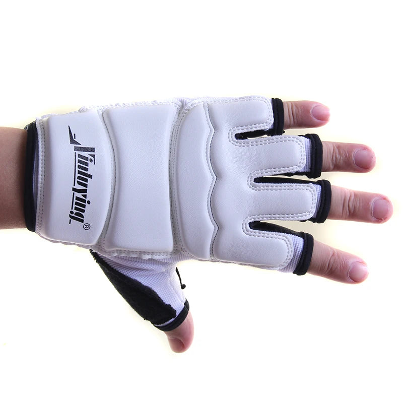 Luvas de boxe meio dedo adultos boxe luta crianças saco de areia treinamento mma sanda karatê muay thai fitness taekwondo protetor