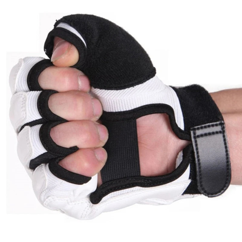 Luvas de boxe meio dedo adultos boxe luta crianças saco de areia treinamento mma sanda karatê muay thai fitness taekwondo protetor