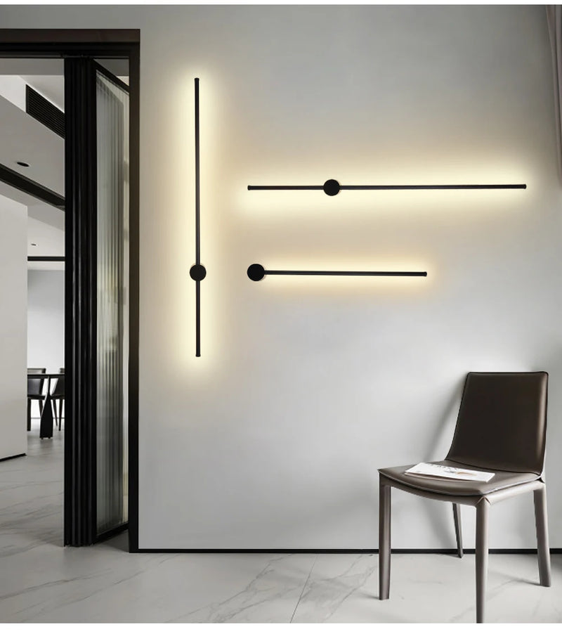 Luminária de parede LED One Pcs Luminária de parede Luminária para decoração de casa interna Quarto Sala de estar Iluminação Sofá Iluminação de fundo