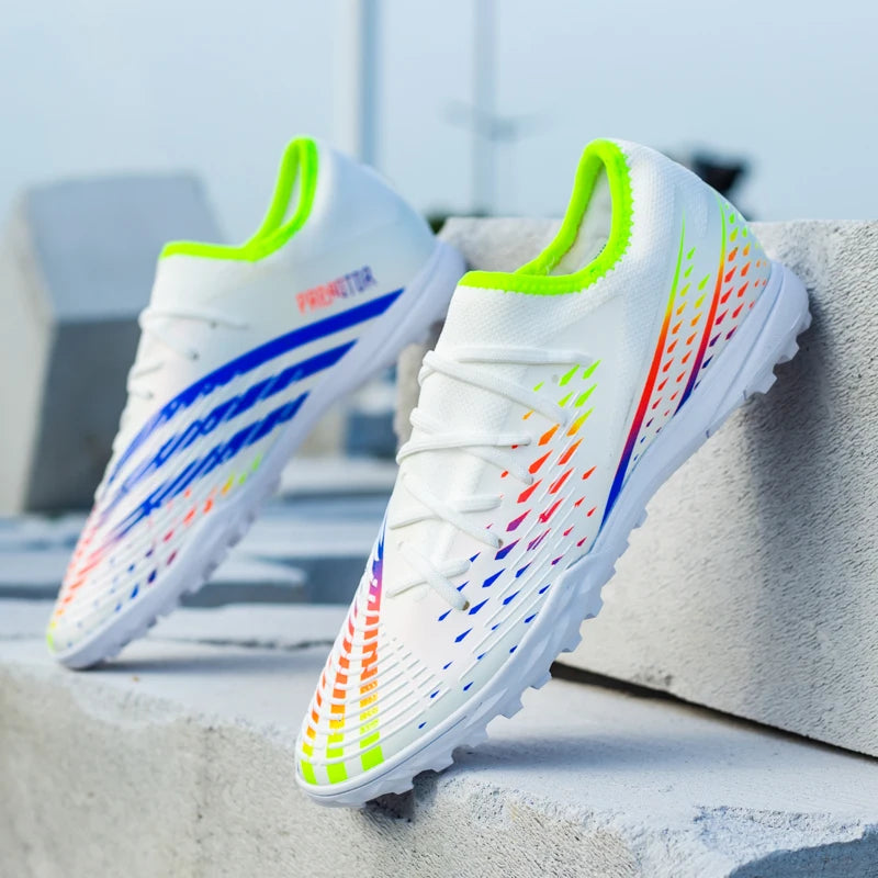 Alta Qualidade Homens Futebol Sapatos TF/FG Treinamento Futebol Tênis Ultraleve Antiderrapante Chuteiras De Futebol De Gramado Chuteira Campo