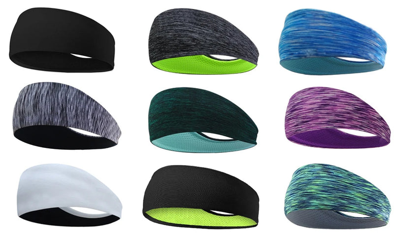 Austto Sports Headband Slim Workout Cooling Sweatband para homens mulheres correndo Sycling esporte ao ar livre