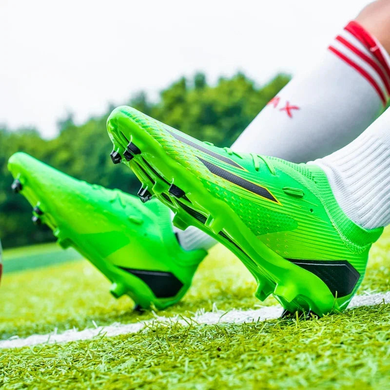 FG/TF Alta Qualidade Homens Chuteiras de Futebol Antiderrapantes Chuteiras de Futebol de Gramado para Crianças Treinamento Chuteira Campo 35-45