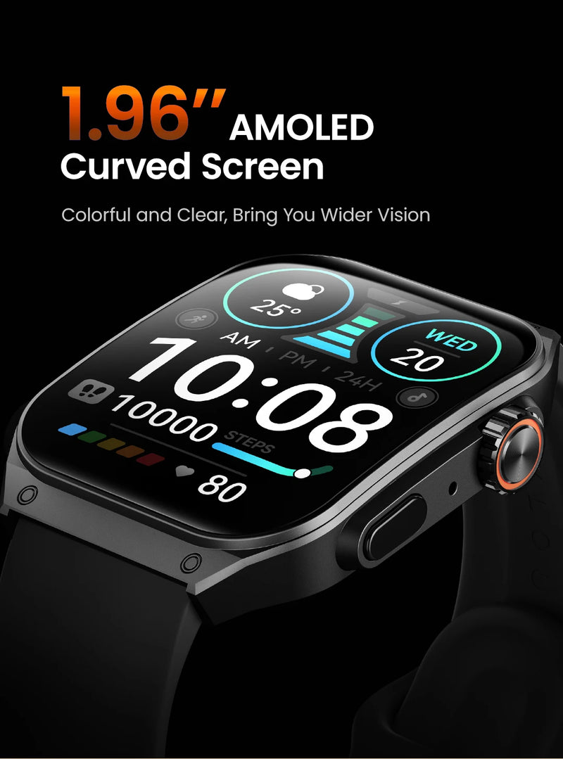 HAYLOU Watch S8 Smart Watch 1.96'' AMOLED Tela curva Smartwatch Bluetooth Call AI Vioce Assistant Smartwatches
