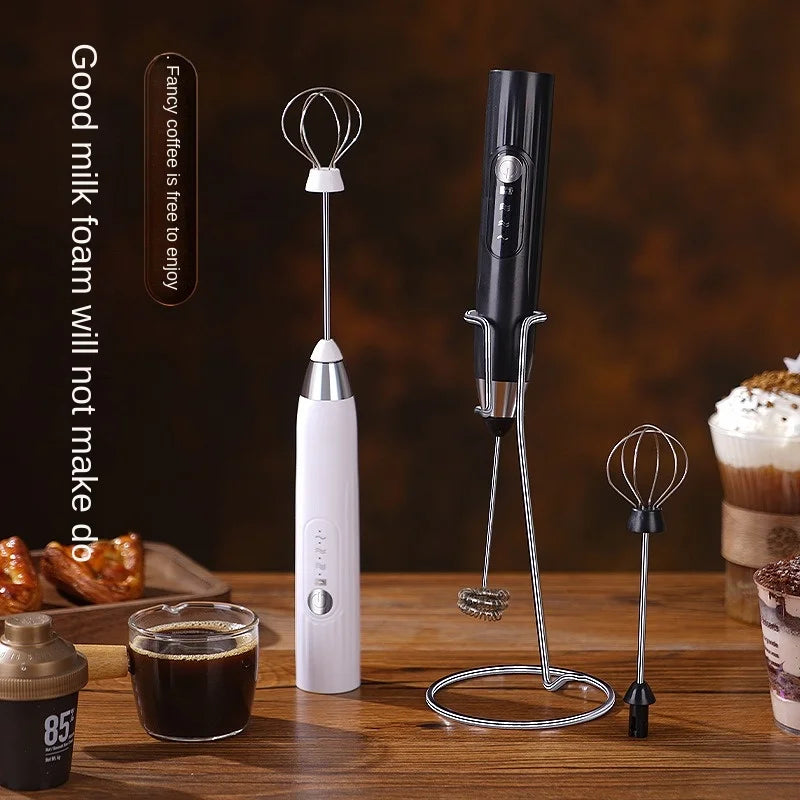 Batedor de ovos elétrico recarregável USB 2 em 1, liquidificadores para itens de cozinha, mini liquidificador, misturador de café e uísque, agitadores, gadgets