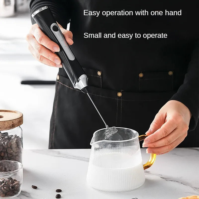 Batedor de ovos elétrico recarregável USB 2 em 1, liquidificadores para itens de cozinha, mini liquidificador, misturador de café e uísque, agitadores, gadgets