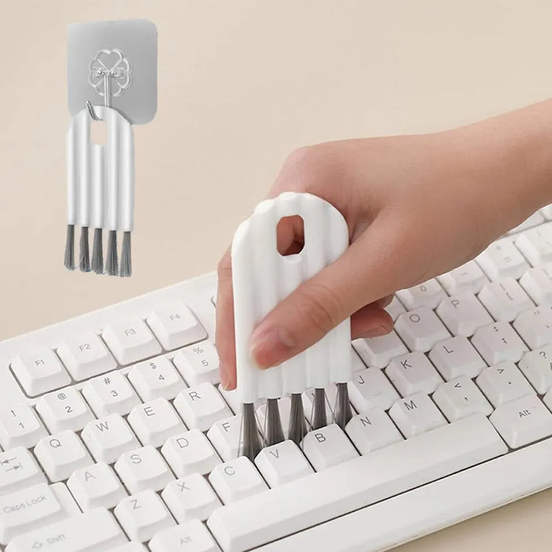 Escova de lacuna flexível multifuncional, escova de limpeza de computador multifuncional
