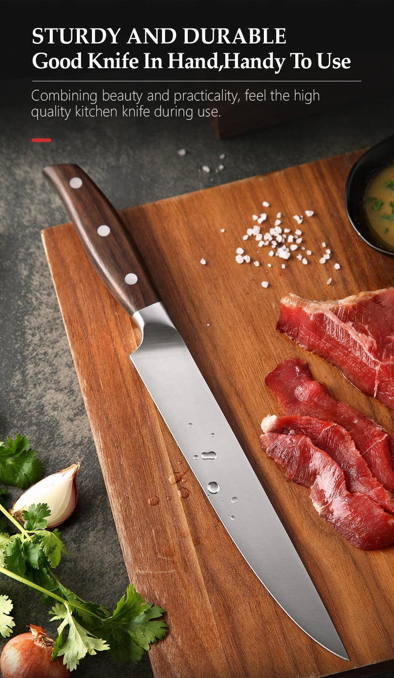 Conjunto de facas de cozinha em aço inoxidável alemão