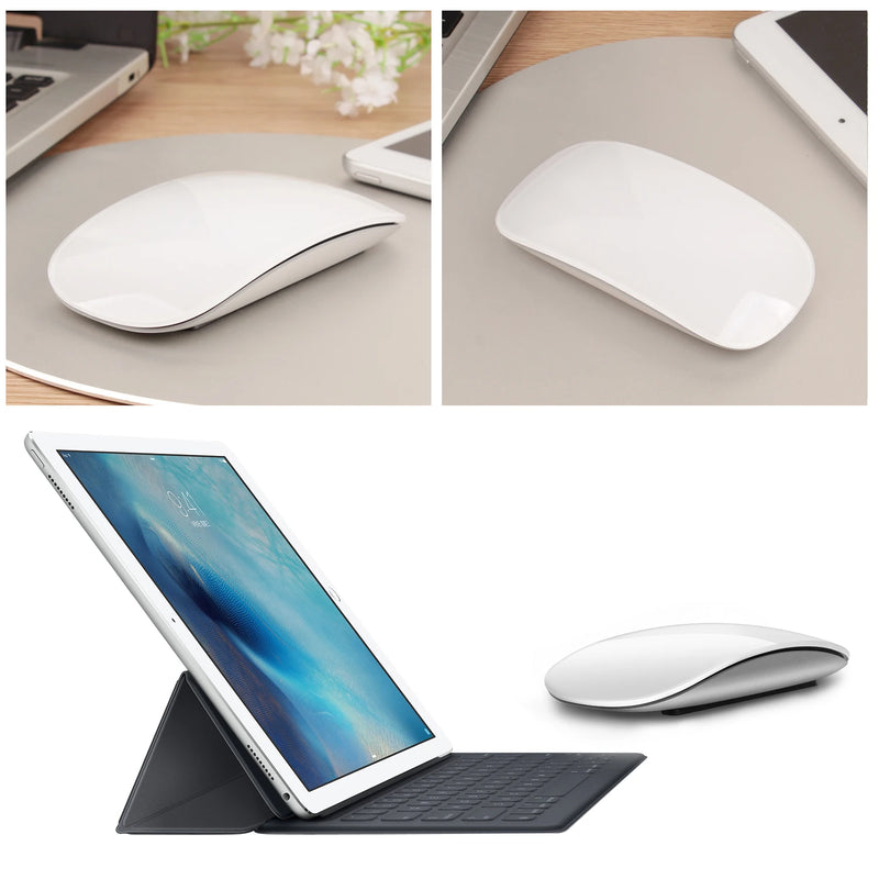 Mouse sem fio recarregável silencioso Multi Arc Touch Mouses ultrafinos Magic Mouse para laptop iPad Mac PC Macbook