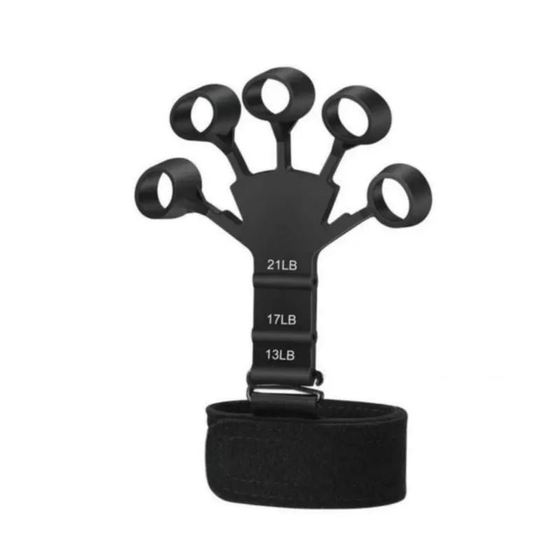 peça de silicone Gripster Hand Grip Finger Power Strengthener Stretcher Trainer Gym Fitness Exercício Hand Rehabilitation Accessorie