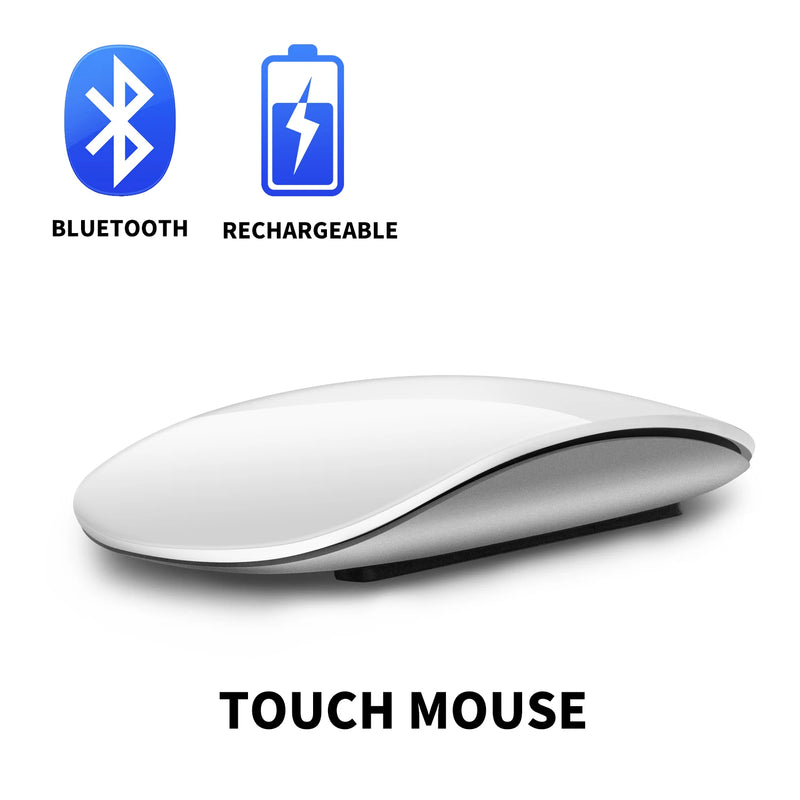 Mouse sem fio recarregável silencioso Multi Arc Touch Mouses ultrafinos Magic Mouse para laptop iPad Mac PC Macbook