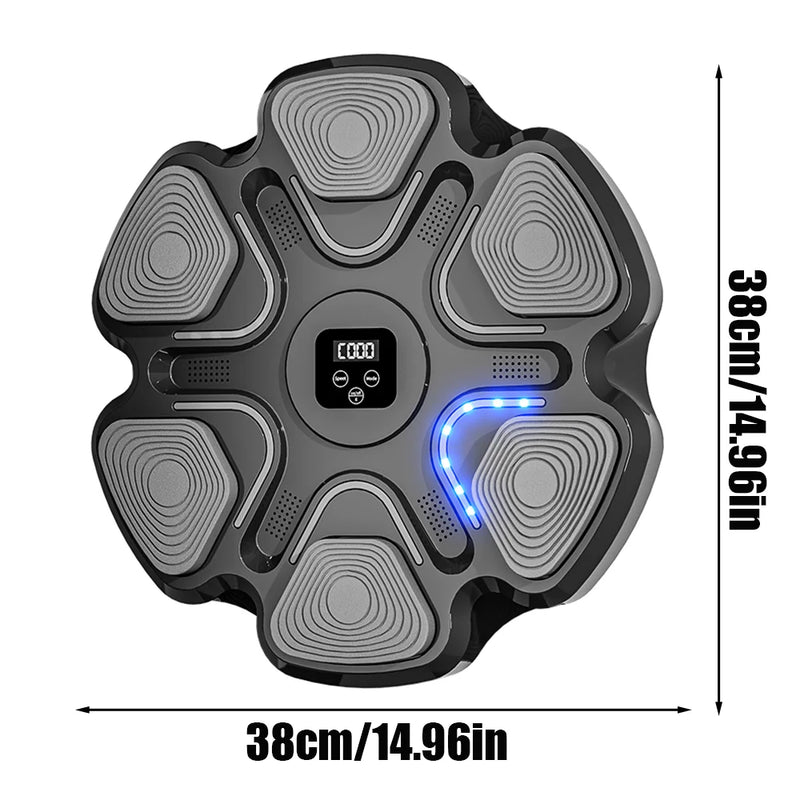 Nova máquina de boxe de música inteligente para adultos/crianças, treinamento de fitness e boxe, treinamento de resposta em casa, alvo de parede de boxe