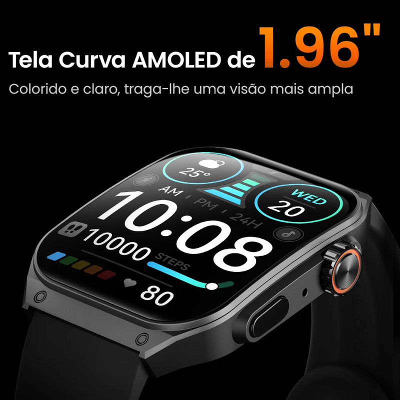 HAYLOU Watch S8 Smart Watch 1.96'' AMOLED Tela curva Smartwatch Bluetooth Call AI Vioce Assistant Smartwatches