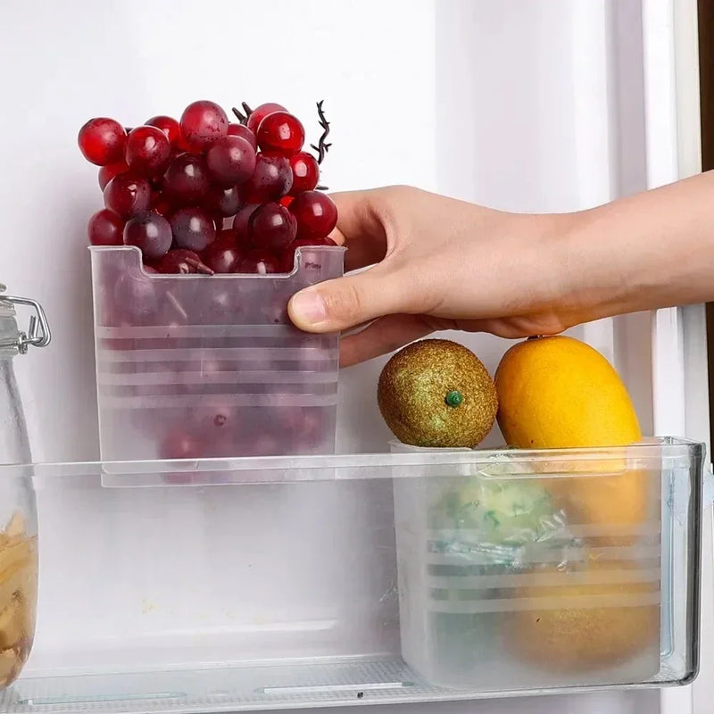Caixas de armazenamento de geladeira Organizador de alimentos frescos