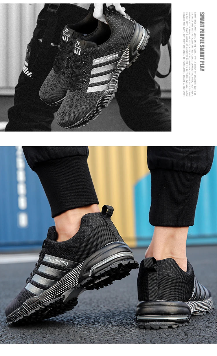 Tênis casuais da moda para homens e mulheres, calçados para caminhada, calçados fitness respiráveis de tamanho grande, calçados masculinos