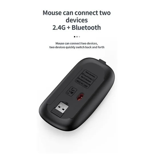 Conjunto de teclado e mouse Bluetooth recarregável Jomaa Slim para laptop 2.4G USB sem fio teclado e mouse combo