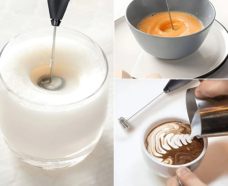 Batedor de ovos elétrico recarregável USB 2 em 1, liquidificadores para itens de cozinha, mini liquidificador, misturador de café e uísque, agitadores, gadgets