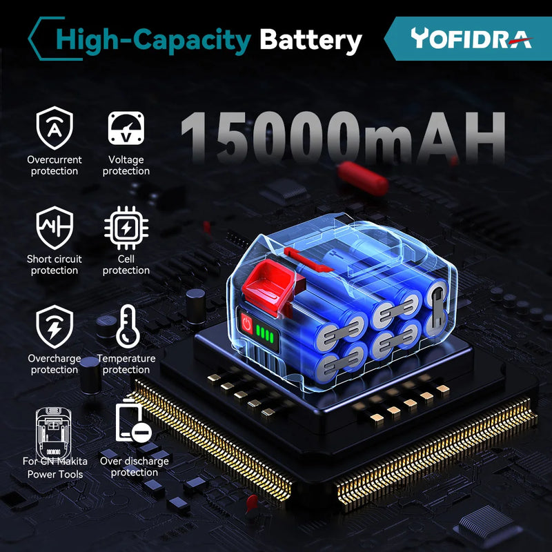 Cortador de grama elétrico 1500W Comprimento ajustável Dobrável Sem fio Portátil Recarregável Podador de arbustos de jardim