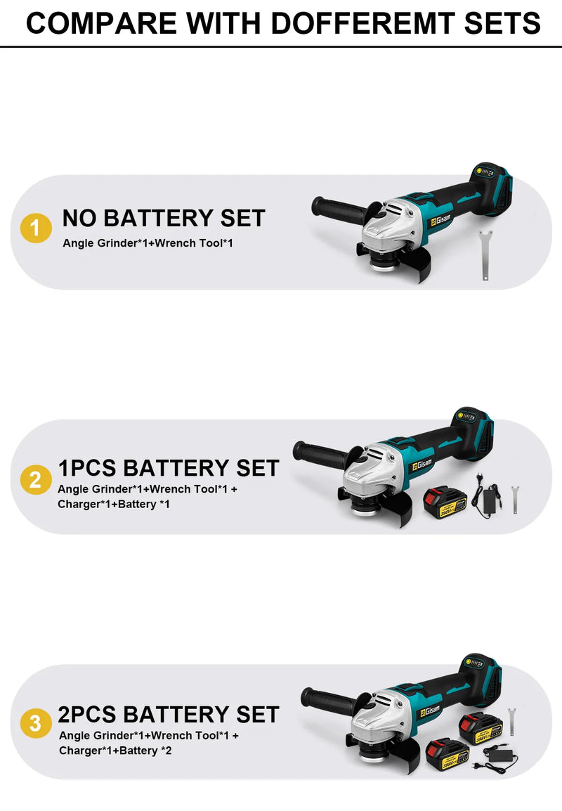 Brushless Angle Grinder Máquina de corte