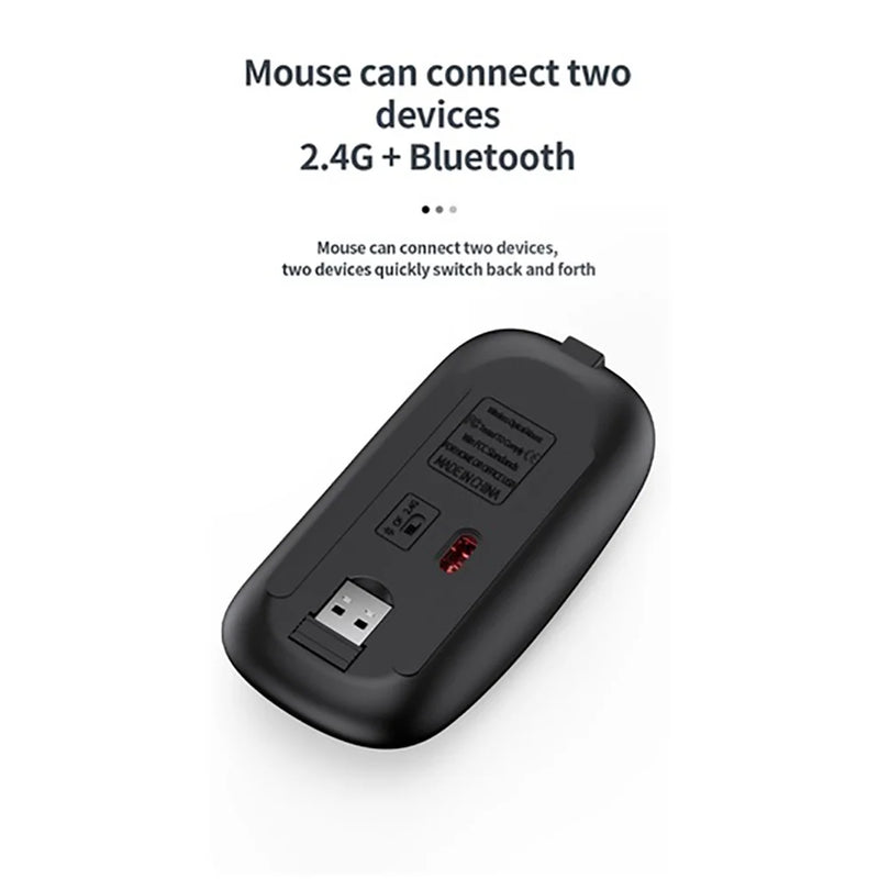 Conjunto de teclado e mouse Bluetooth recarregável Jomaa Slim para laptop 2.4G USB sem fio teclado e mouse combo