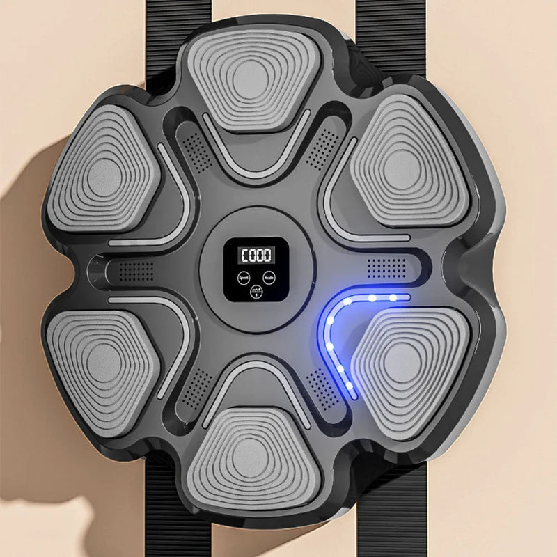 Nova máquina de boxe de música inteligente para adultos/crianças, treinamento de fitness e boxe, treinamento de resposta em casa, alvo de parede de boxe
