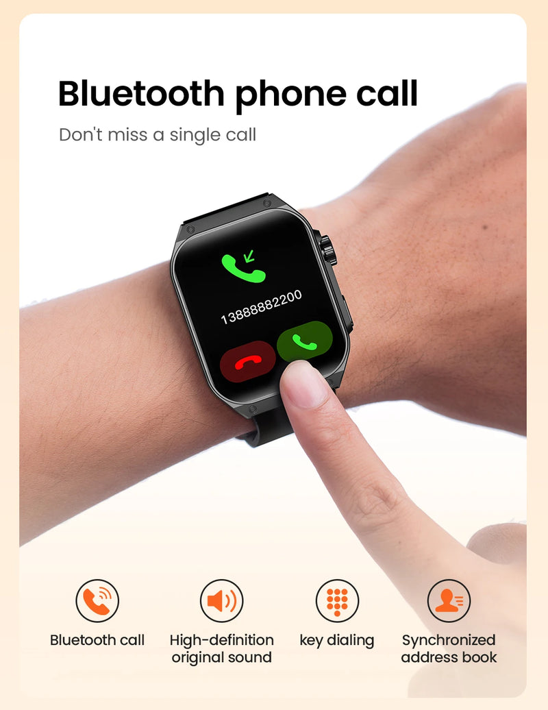 HAYLOU Watch S8 Smart Watch 1.96'' AMOLED Tela curva Smartwatch Bluetooth Call AI Vioce Assistant Smartwatches