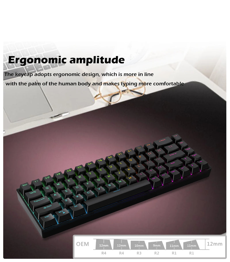 Raven68 Hot Swappable Wired Magnetic Axis Mechanical Keyboard 8K Taxa de retorno Faixa de teclas personalizada Teclado para jogos esportivos eletrônicos