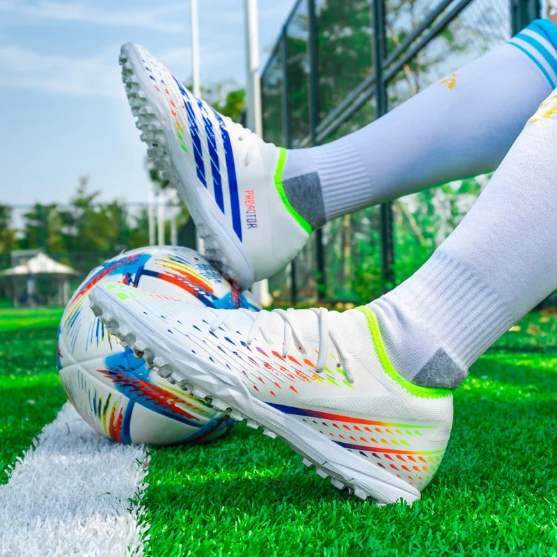 Alta Qualidade Homens Futebol Sapatos TF/FG Treinamento Futebol Tênis Ultraleve Antiderrapante Chuteiras De Futebol De Gramado Chuteira Campo