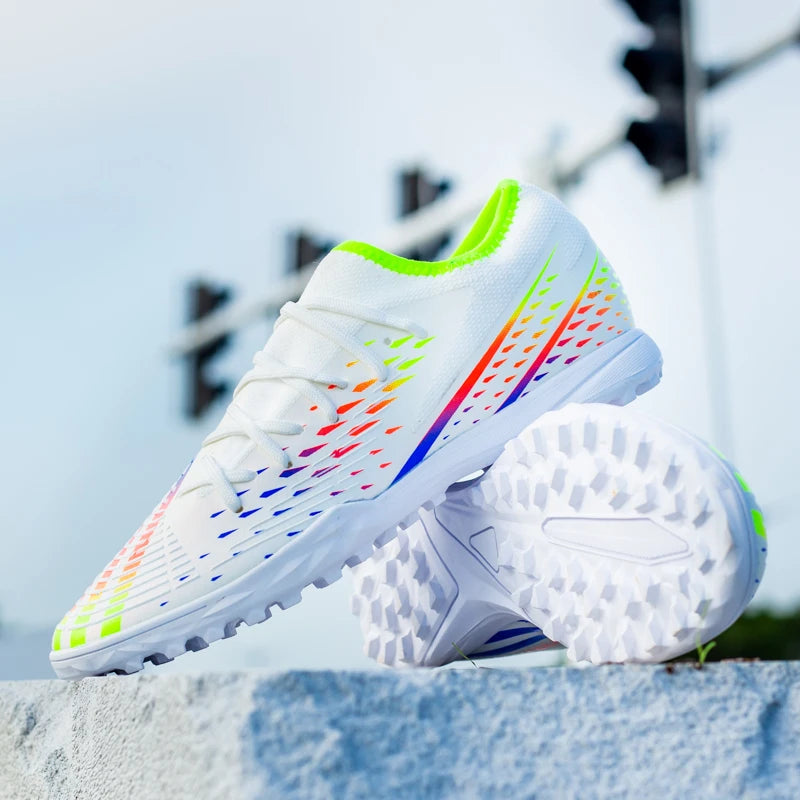 Alta Qualidade Homens Futebol Sapatos TF/FG Treinamento Futebol Tênis Ultraleve Antiderrapante Chuteiras De Futebol De Gramado Chuteira Campo