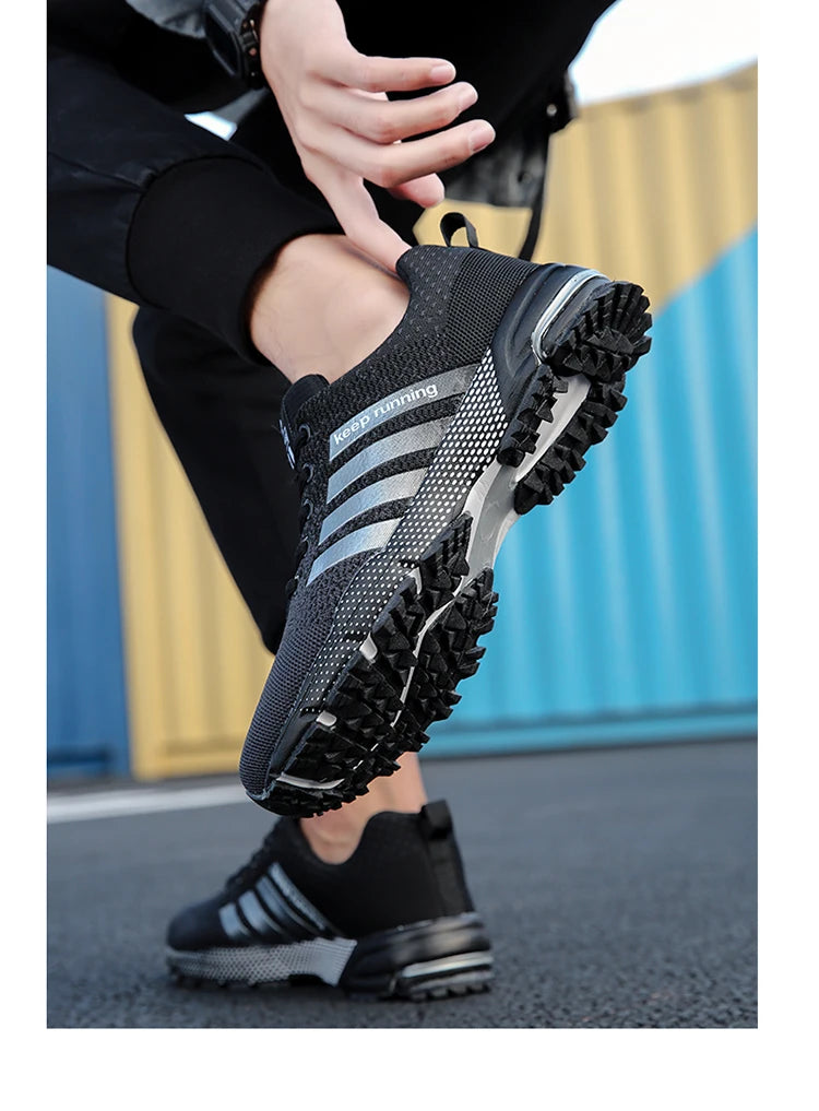 Tênis casuais da moda para homens e mulheres, calçados para caminhada, calçados fitness respiráveis de tamanho grande, calçados masculinos