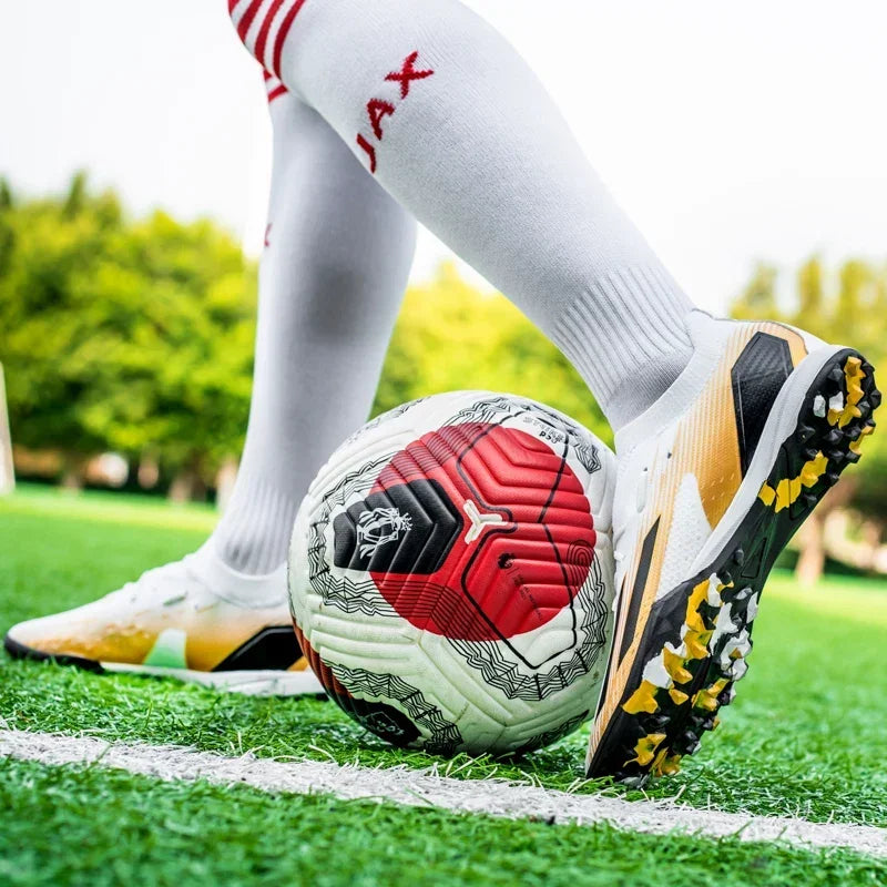 FG/TF Alta Qualidade Homens Chuteiras de Futebol Antiderrapantes Chuteiras de Futebol de Gramado para Crianças Treinamento Chuteira Campo 35-45