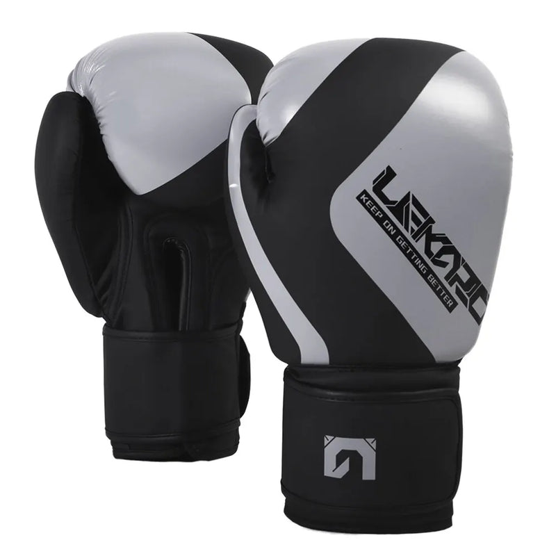 Luvas de treinamento de boxe profissional adulto 12oz Luvas de boxe elásticas de pu Luvas de luta