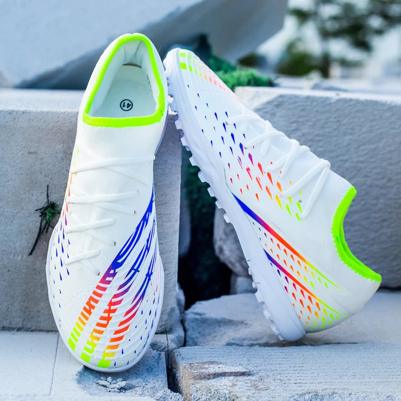 Alta Qualidade Homens Futebol Sapatos TF/FG Treinamento Futebol Tênis Ultraleve Antiderrapante Chuteiras De Futebol De Gramado Chuteira Campo