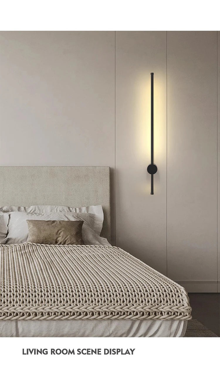 Luminária de parede LED One Pcs Luminária de parede Luminária para decoração de casa interna Quarto Sala de estar Iluminação Sofá Iluminação de fundo