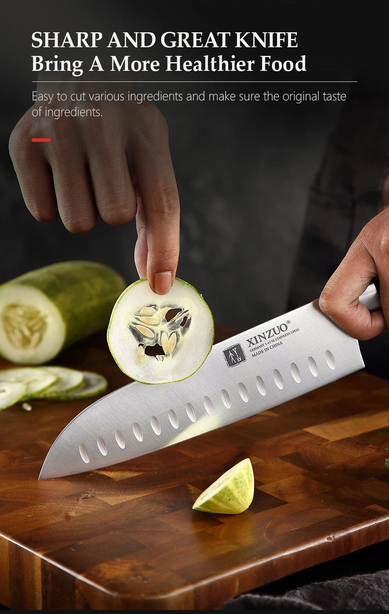 Conjunto de facas de cozinha em aço inoxidável alemão