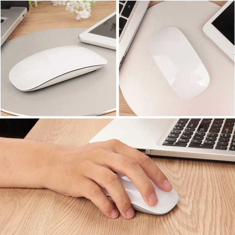 Mouse sem fio recarregável silencioso Multi Arc Touch Mouses ultrafinos Magic Mouse para laptop iPad Mac PC Macbook