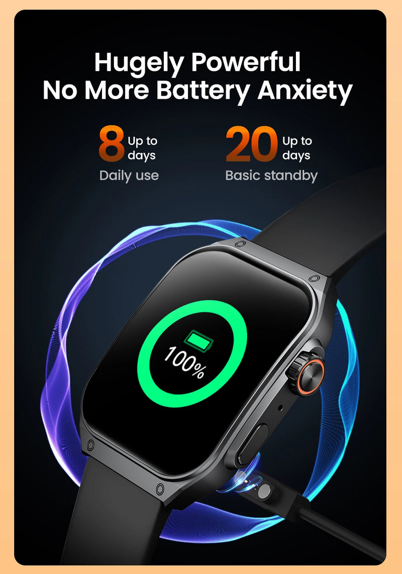HAYLOU Watch S8 Smart Watch 1.96'' AMOLED Tela curva Smartwatch Bluetooth Call AI Vioce Assistant Smartwatches