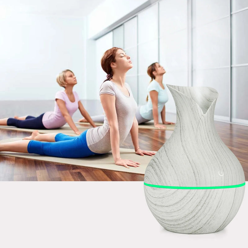Umidificador de ar 200ml difusor de óleo essencial USB Mist Maker Mini umidificador com luz colorida para casa escritório