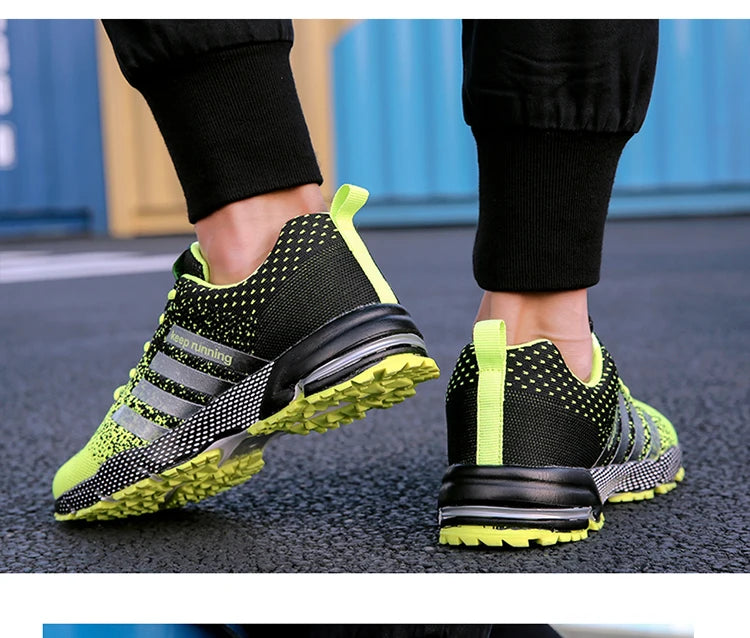 Tênis casuais da moda para homens e mulheres, calçados para caminhada, calçados fitness respiráveis de tamanho grande, calçados masculinos