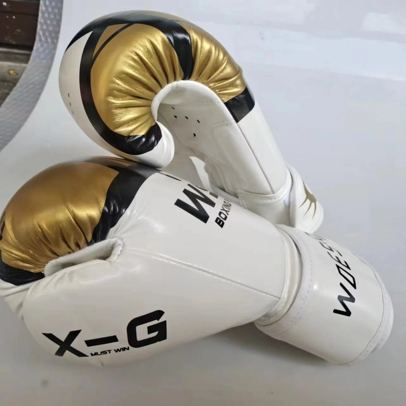 Luvas de Kick Boxing para Homens Mulheres PU Karate Muay Thai Guantes De Boxeo Luta Livre MMA Sanda Treinamento Adultos Crianças Equipamentos