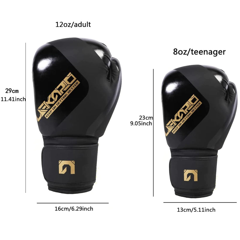 Luvas de treinamento de boxe profissional adulto 12oz Luvas de boxe elásticas de pu Luvas de luta