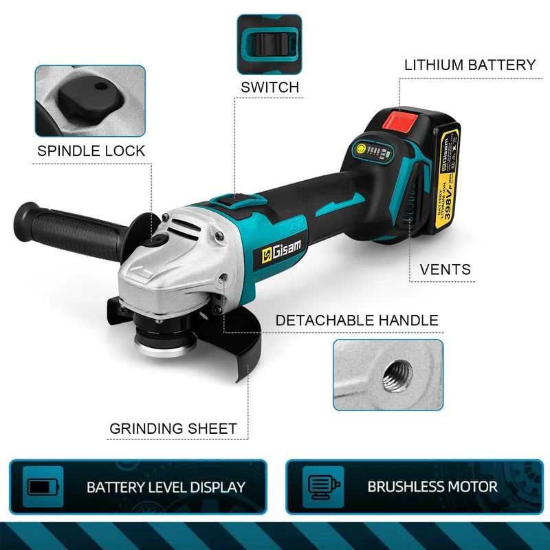 Brushless Angle Grinder Máquina de corte